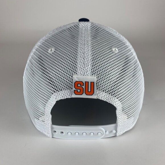 Syracuse Orangemen Navy Blue White Top of the World Snapback Trucker Hat New - Picture 3 of 5